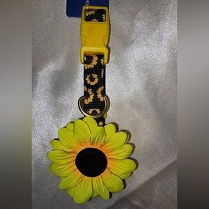 Top Paw Sunflower Polyester Dog Collar (S)